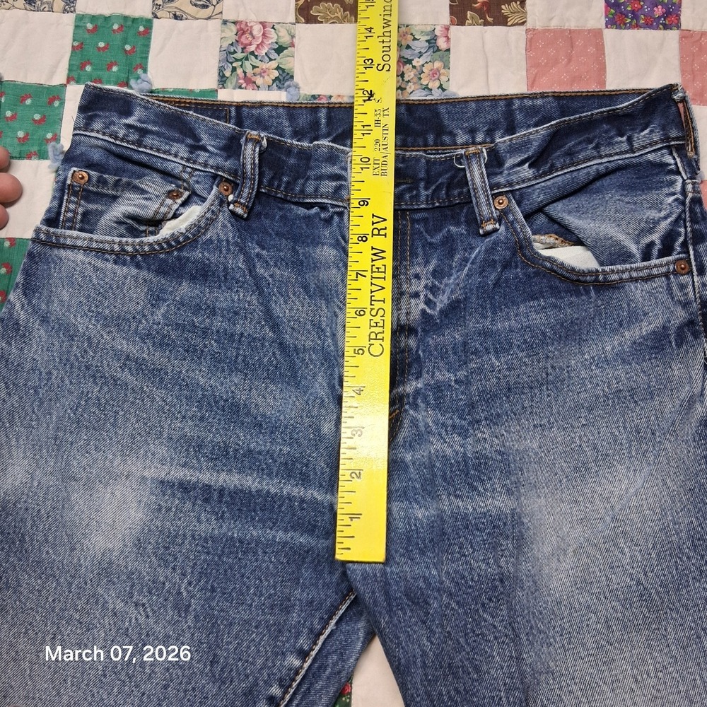 Levi's Men's Bootcut Jeans Blue - Picture 9 of 12